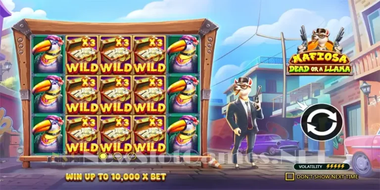 Spin with Style in Mafiosa Dead or a Llama Slot
